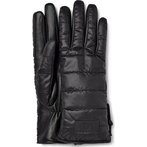 UGG Women's Black Sherpa Fabric Glove With Zipper Touch Screen Performan…
